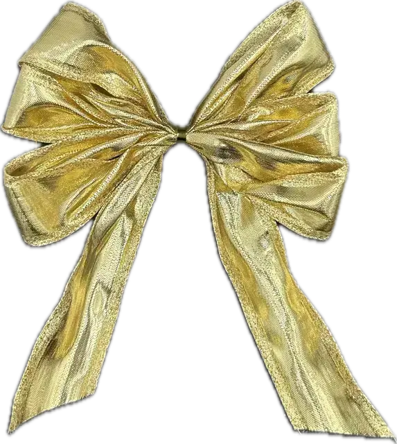 Mašle zlatá velká CELEBRATION GOLD, ručně vázaná, velká 16 x 20 cm