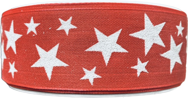 Vánoční stuha RED HEAVEN 40mm x 20m (9,-Kč/m)