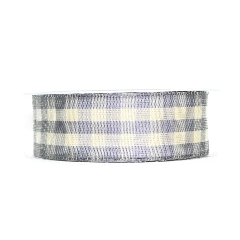 Stuha taftová MULTICOLORE GREY šedá 25mm x 3m (8,-Kč/m)