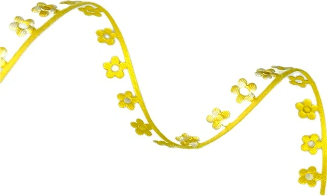 Stuha vysekávaná Květiny 15mm x 1m  (15,-Kč/m)