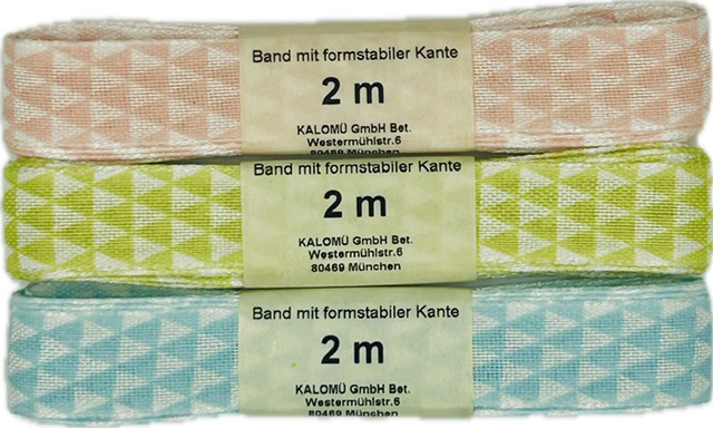 Stuha taftová MOSAICS jarní pastelové barvy set 3ks 15mm x 2m (10,-Kč/ks) (5,-Kč/m)