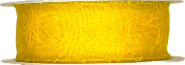 Stuha organzová YELLOW BREEZE 25mm x 2m (12,-Kč/m)
