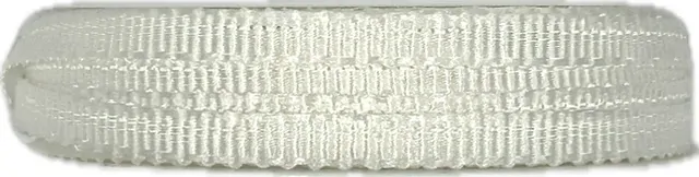 Stuha rypsová ELEGANCE WHITE bílá 6mm x 6m (3,50 Kč/m)