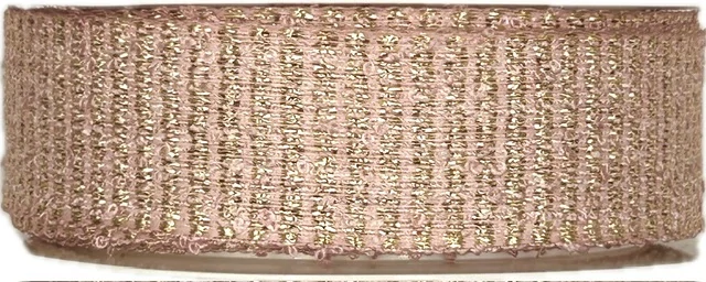 Stuha vánoční rypsová ANTVERPEN ROSA 25mm x 3m (9,-Kč/m)