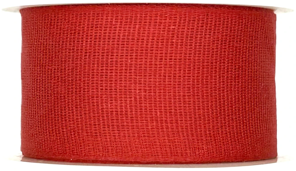 Stuha látková Nature Taft – Classic Red červená 40mm x 2m (11,-Kč/m)