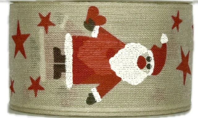 Stuhy vánoční WITTY SANTA NATUR nature 40mm x 2m (12,50Kč/m)