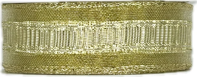 Stuha zlatá GLITZERFEE GOLD lurexová 25mm x 2m (14,-Kč/m)