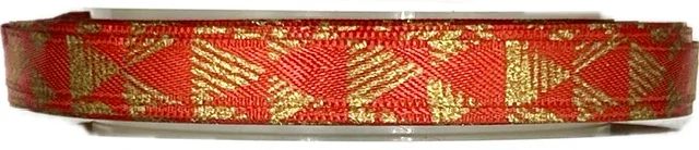 Vánoční saténová stuha TRIANGEL RED červená 10mm x 20m (5,50Kč/m)