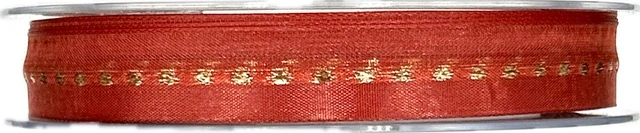 Vánoční stuha GALAXY RED červená 15mm x 20m (8,-Kč/m)