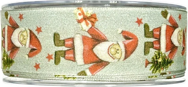 Stuha vánoční ELF MAGIC 40mm x 20m (5,-Kč/m)