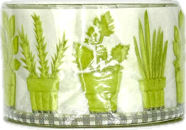 Stuha girlandová BYLINKY hráškově zelené 40mm x 1m (19,-Kč/m)