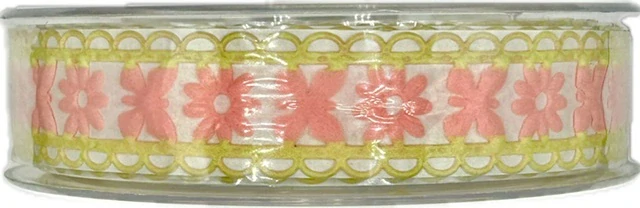 Stuha girlandová MONICA PINK růžová 25mm x 5m (15,-Kč/m)