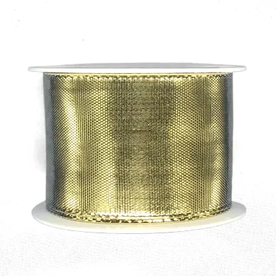 Stuha lurexová CELEBRATION GOLD zlatá lesklá 40mm x 2m (14,-Kč/m)
