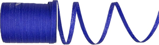 Stuha vázací bavlněná BOBINE COTON DARK BLUE tmavě modrá 5mm x 25m (1,16Kč/m)