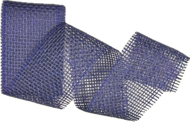 Stuha jutová JUTA DEEP SEA tmavě modrá 70mm x 2m (25,-Kč/m)