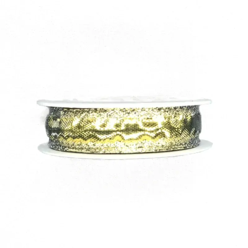 Stuha zlatá CELEBRATION GOLD Lesk 15mm x 3m (3,- Kč/m)