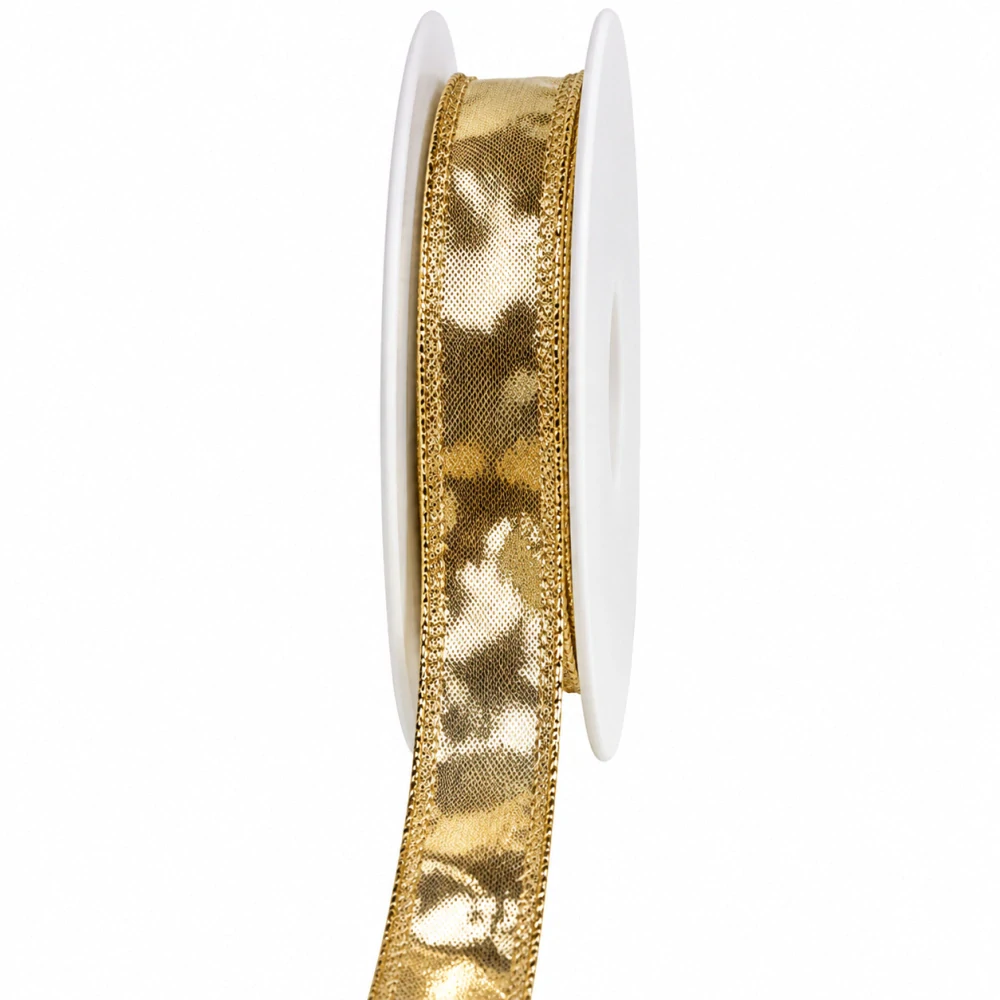 10x Stuha zlatá CELEBRATION GOLD lesklá 10x (15mm x 3m)
