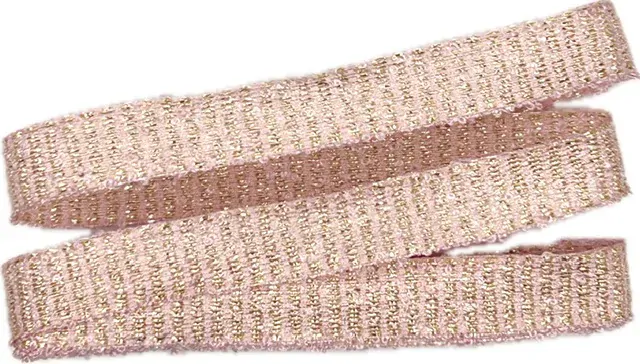 Rypsová stuha FESTIVE PINK růžová – stříbrné prošívání, slavnostní, elegantní 15mm x 2m 