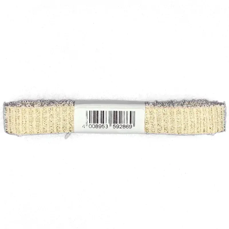 Rypsová stuha FESTIVE GOLD krémová – zlaté prošívání, slavnostní, elegantní 15mm x 2m 