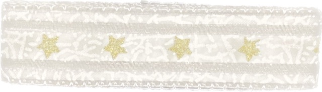 Sada 10× Vánoční stuha SNOW ROMANCE – bílá 25mm x 2m (14,-Kč/ks) (7,-Kč/m)