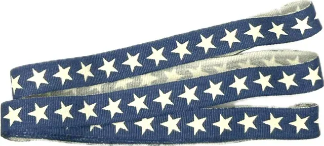 Vánoční stuha STAR LINE BLUE 10mm x 2m (2,50 Kč/m)