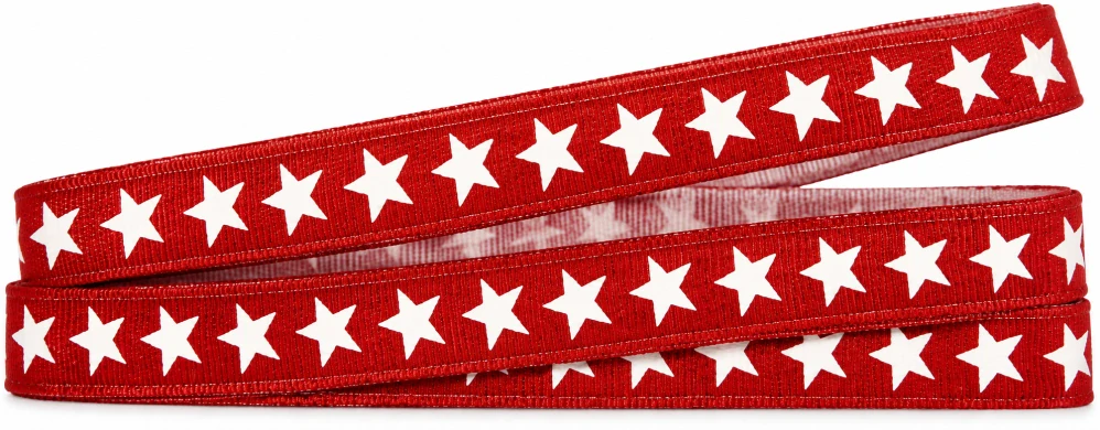 Vánoční stuha STAR LINE RED 10mm x 2m (2,50Kč/m)