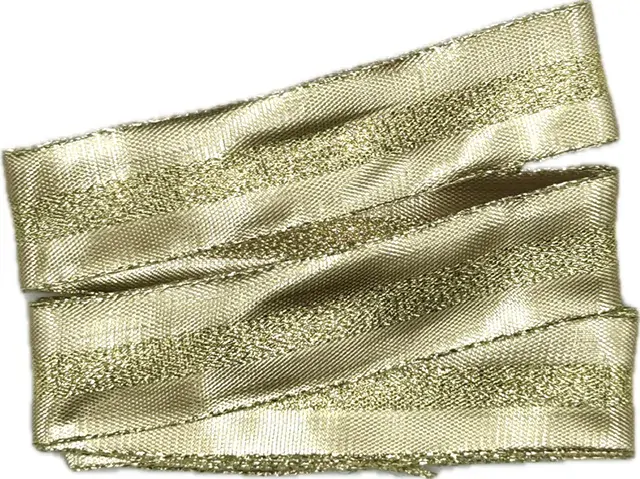Stuha lurexová LONDON GOLD zlatá 25mm x 2m (9,-Kč/m)
