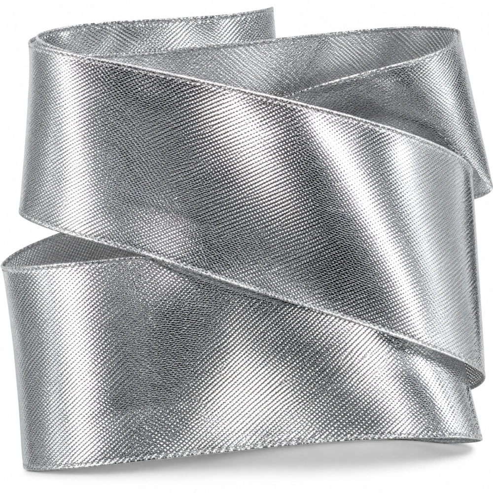 Stuha stříbrná SILVERLIGHT široká 55mm x 2m (15,-Kč/m)