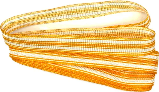 Stuha pruhovaná Color Stripes ORANGE oranžová 15mm x 2m (5,- Kč/m)