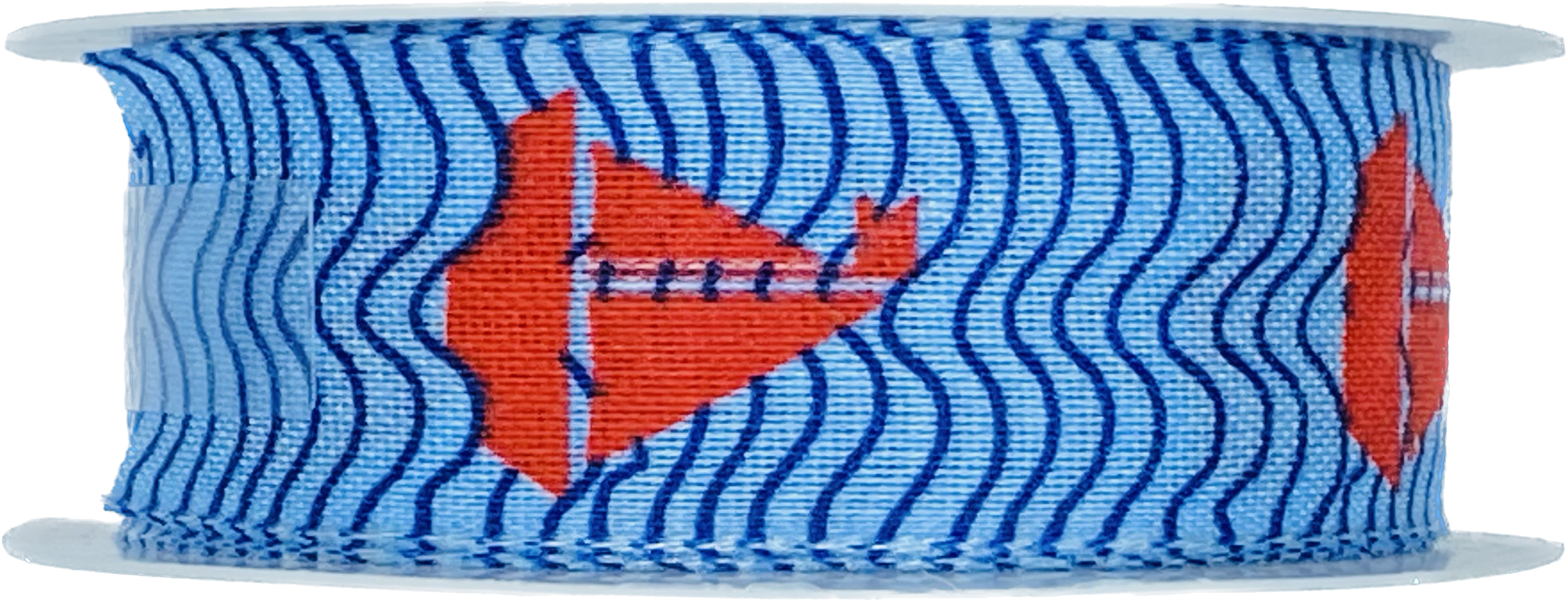 Stuha taftová SAILING BOAT světle modrá 25mm x 2m