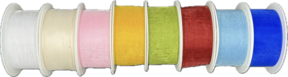 Stuha organzová ORGANDY Cream White krémová 25mm x 5m (4,-Kč/m)