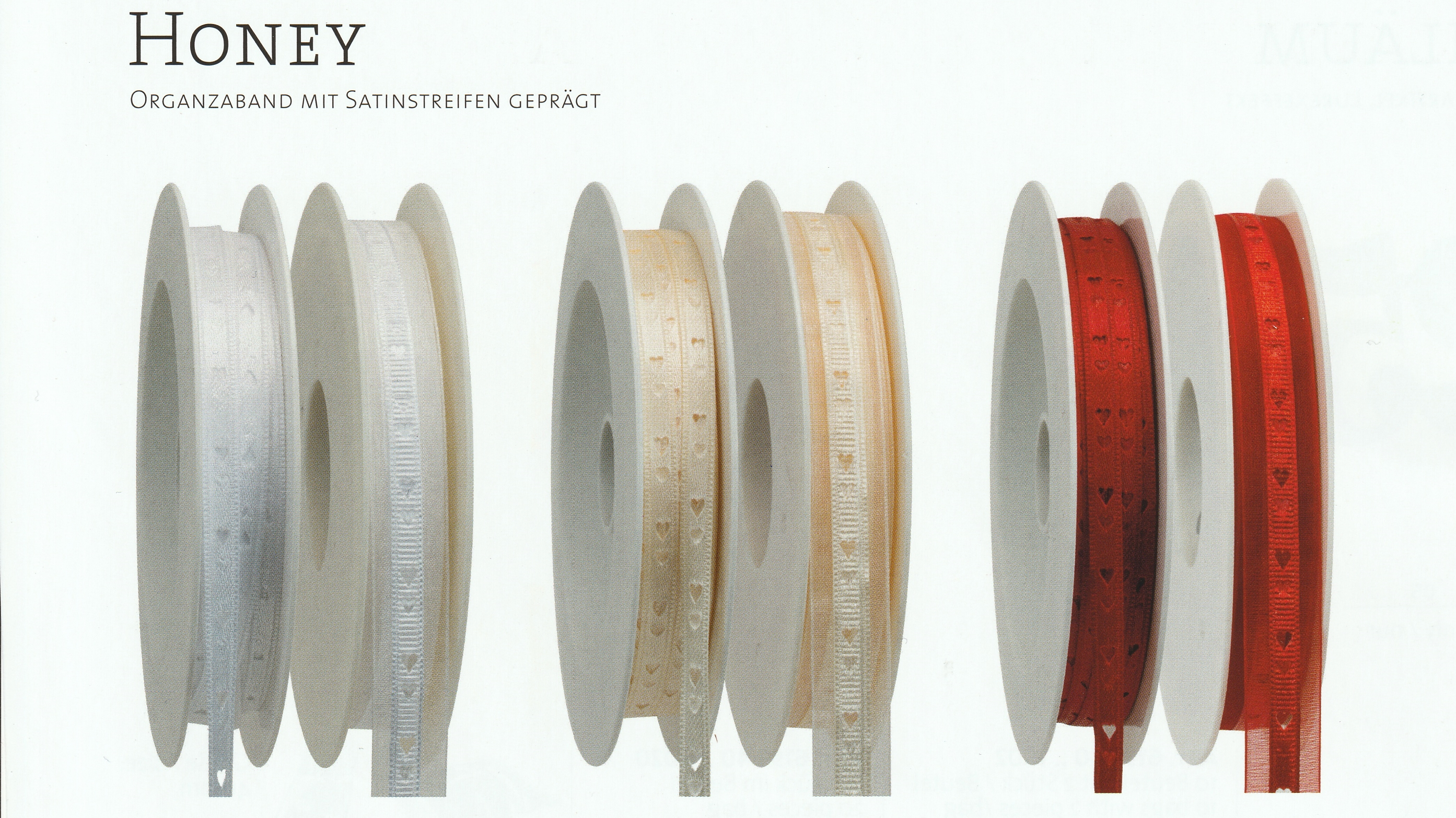 Svatební stuha SWEET HONEY krémová 15mm x 2m