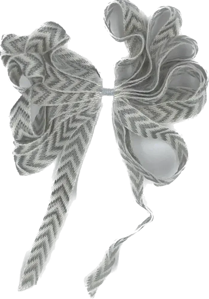 Stuha FISHBONE stříbrná 10mm x 2m (2,50 Kč/m)