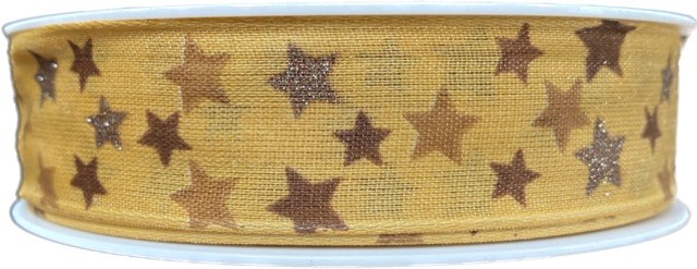 Stuha vánoční CELESTIAL SAFRAN  25mm x 20m ( 9,-Kč/m)