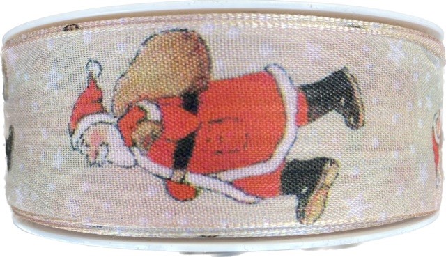Stuha vánoční Santa’s Journey 40mm x 20m (5,-Kč/m)