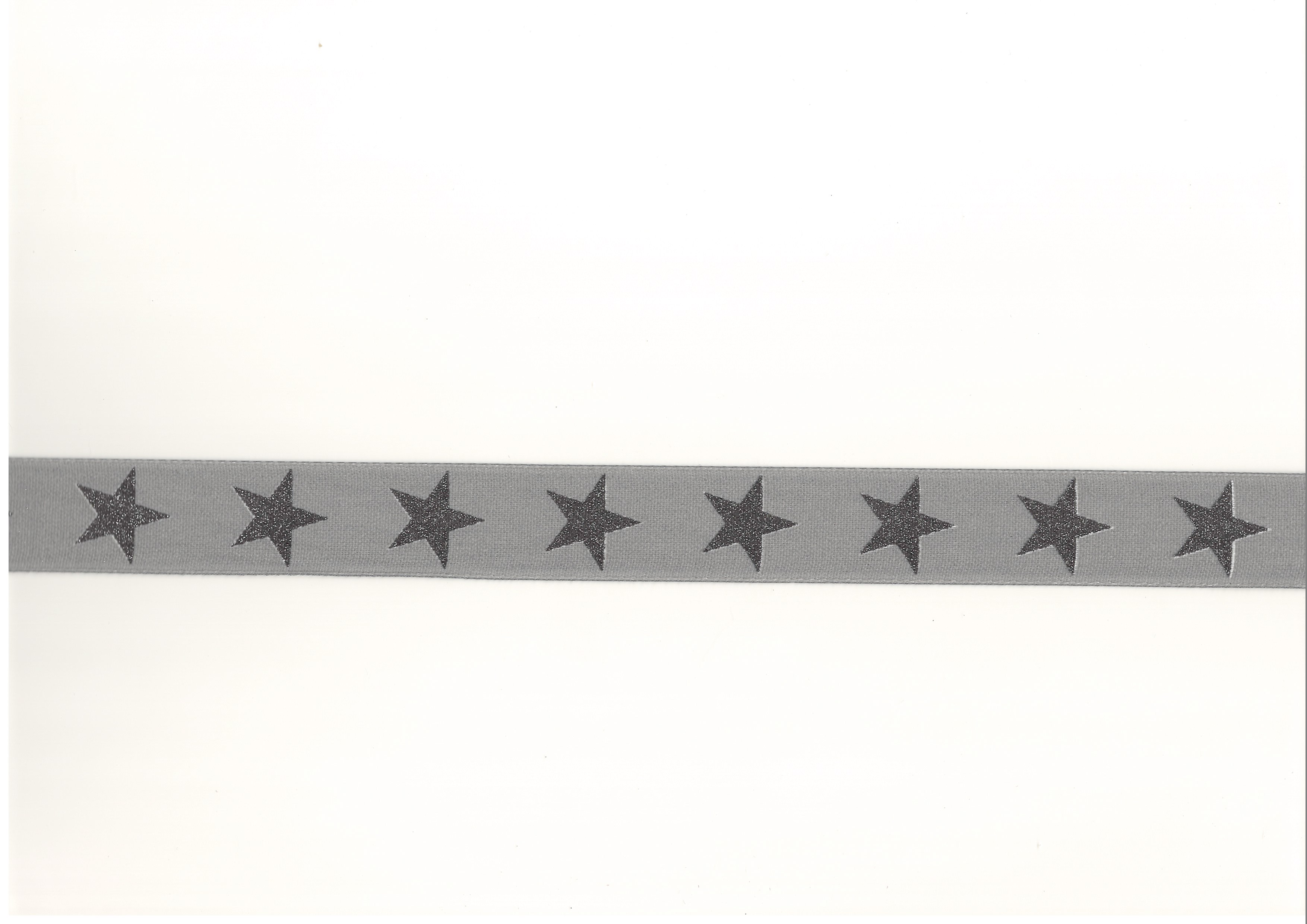 Stuha vánoční ADVENT STAR SILVER stříbrná matná 25mm x 3m (8,- Kč/m)