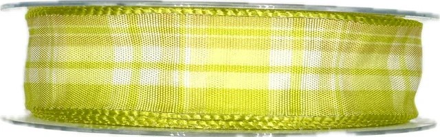 Stuha saténová PRESTIGE zelená 25mm x 20m A (6,-Kč/m)