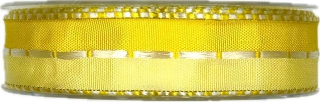 Stuha saténová FLAIR YELLOW žlutá 25mm x 20m A (8,-Kč/m)
