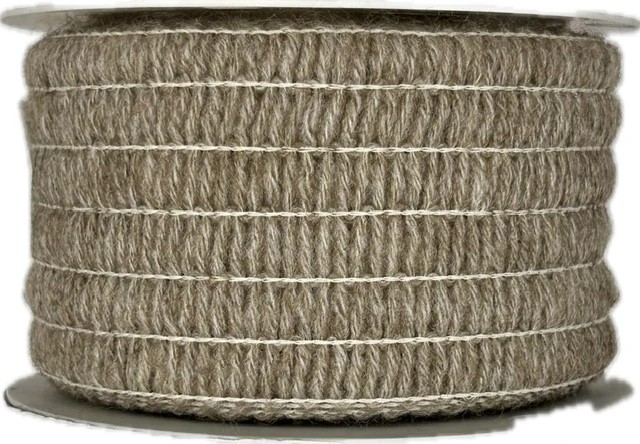 Stuha vlněná NATUR WOOL BRAUN 60mm x 6m natur A (16,50Kč/m)