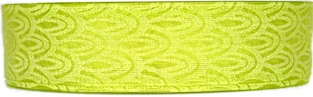 Stuha taftová SINFONIE GREEN zelená A 25mm x 20m (7,-Kč/m)