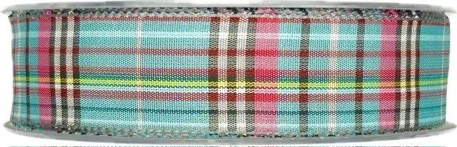 SCOTLAND KARO – Sky Blue Tartan 40 mm × 20 m