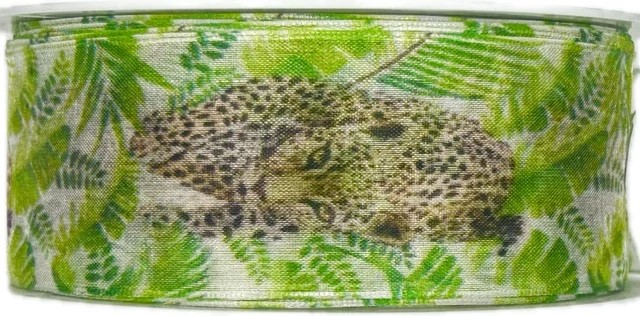 Stuha taftová LEOPARD transparentní A 40mm x 20m (9,-Kč/m)