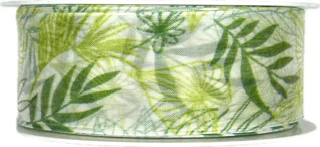 Stuha taftová JUNGLE transparentní A 40mm x 20m (8,-Kč/m)