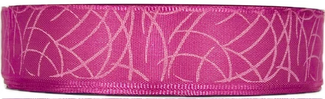 Stuha taftová SISI PINK růžová 25mm x 20m (6,-Kč/m)