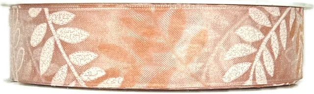 Stuha organzová GARDEN MAGIC PINK transparentní 25mm x 20m (7,-Kč/m)