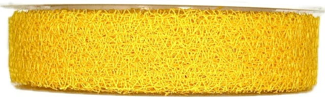 Stuha MESH YELLOW floristická síťka žlutá 25mm x 25m
