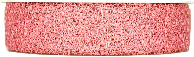 Stuha MESH PINK floristická síťka růžová 25mm x 25m