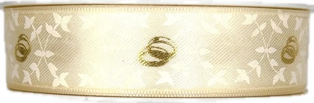 Saténová stuha Forever Cream – krémová 25mm x 20m