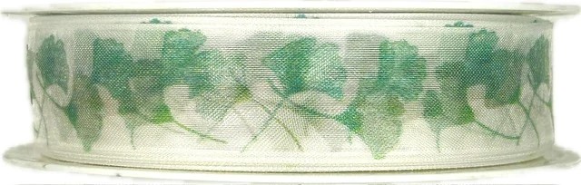 Stuha organzová GINGKO transparentní A 25mm x 20m (7,-Kč/m)