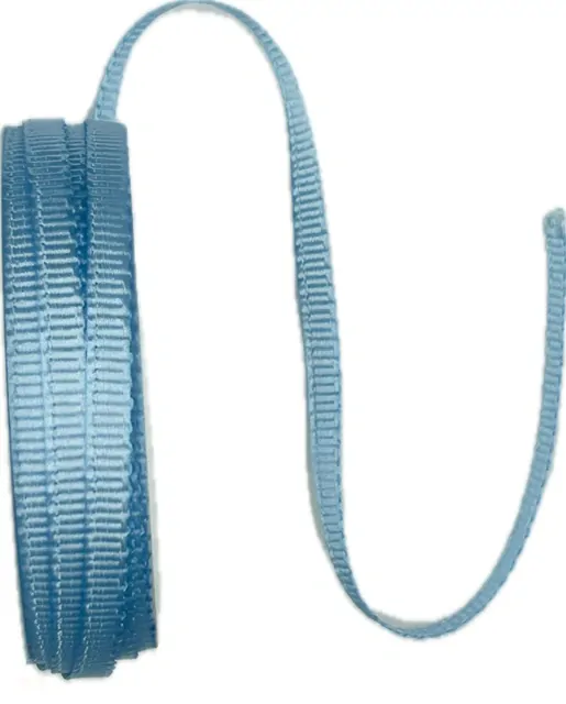 Stuha rypsová ELEGANCE LIGHT BLUE světle modrá 6mm x 6m (3,50 Kč/m)